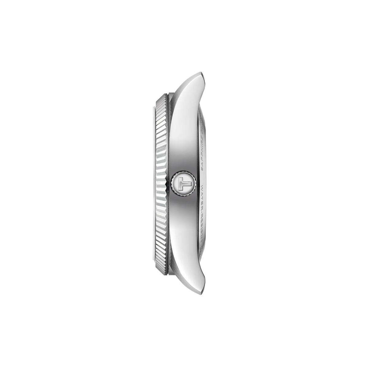 Profile view of the watch case Tissot Ballade 39mm