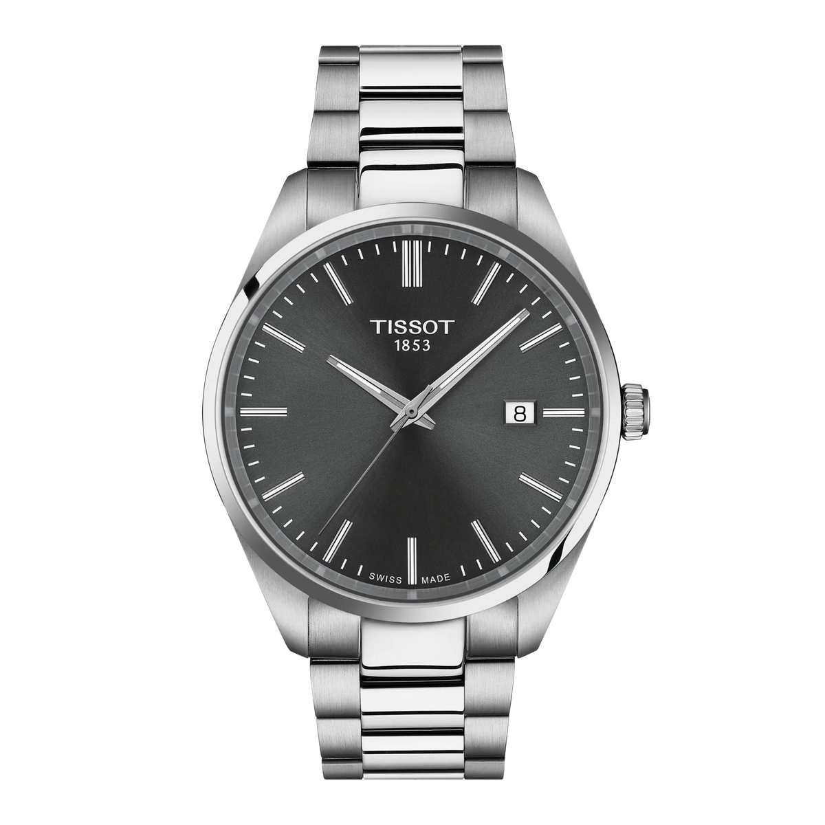 Front view of the watch Tissot PR 100 40mm