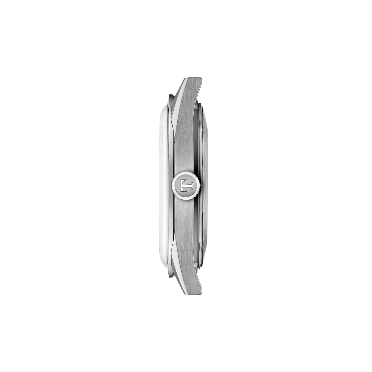 Profile view of the watch case Tissot Visodate 39mm