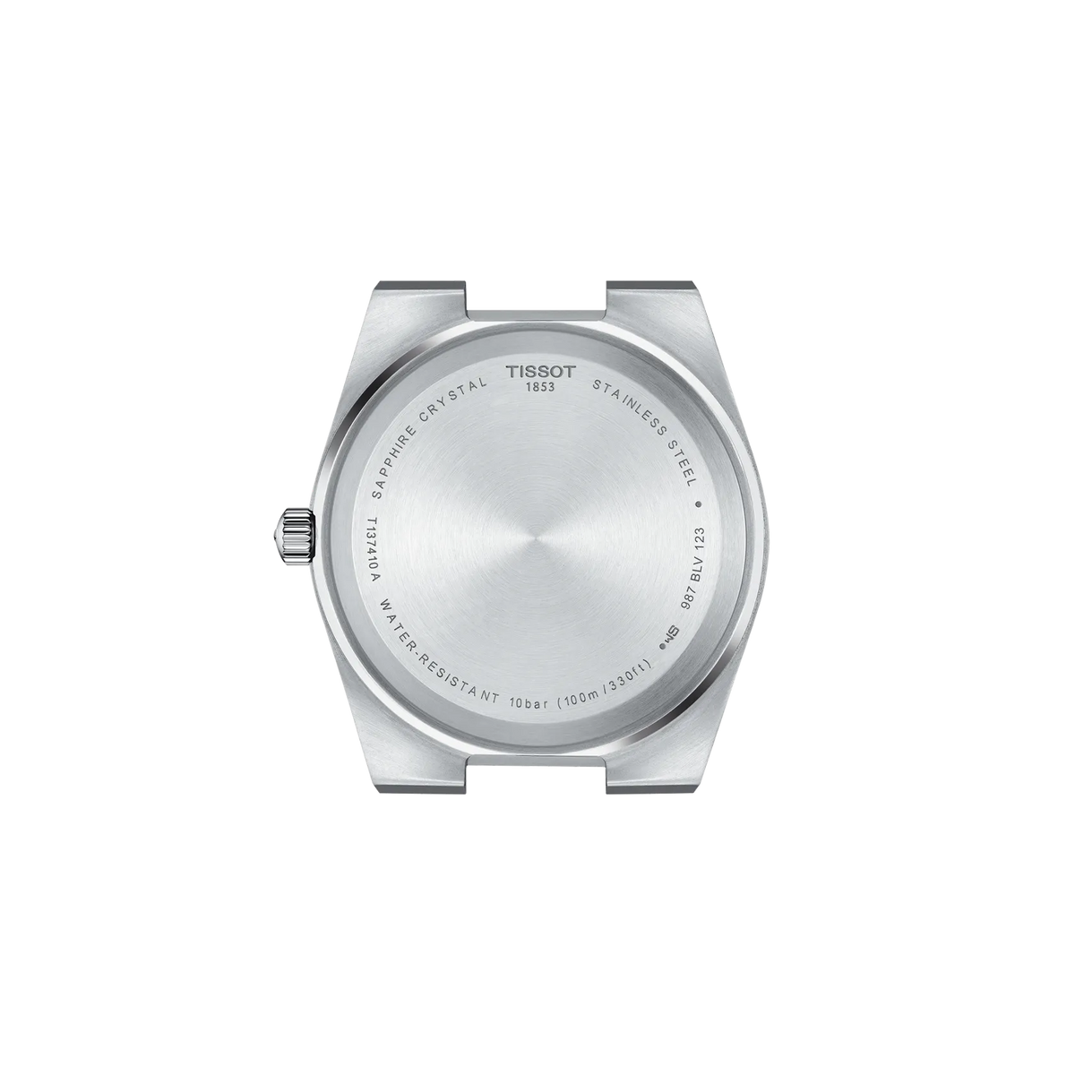 Back view of the watch case Tissot PRX 40mm