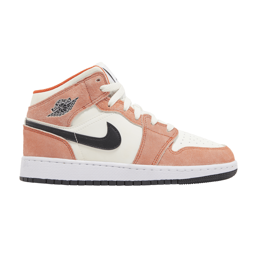 Air Jordan 1 Mid SE GS - Orange Suede