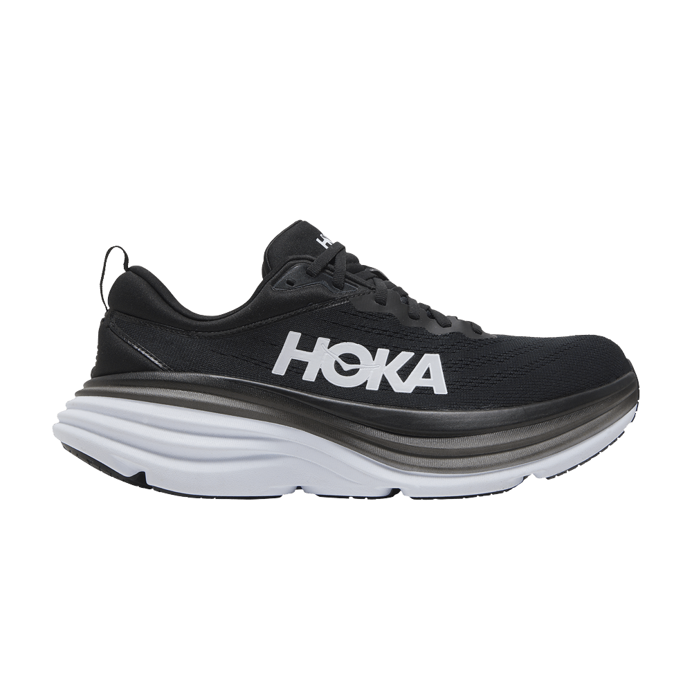 Hoka One One Bondi 8 - Black White