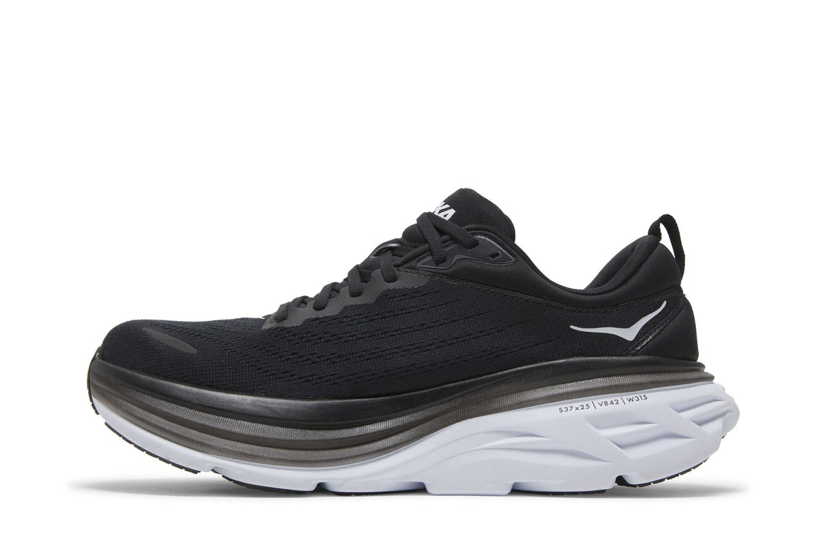 Hoka One One Bondi 8 - Black White