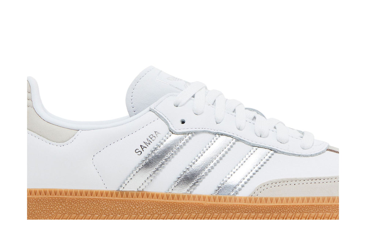 adidas Samba OG - White Silver Metallic Grey (Women's)