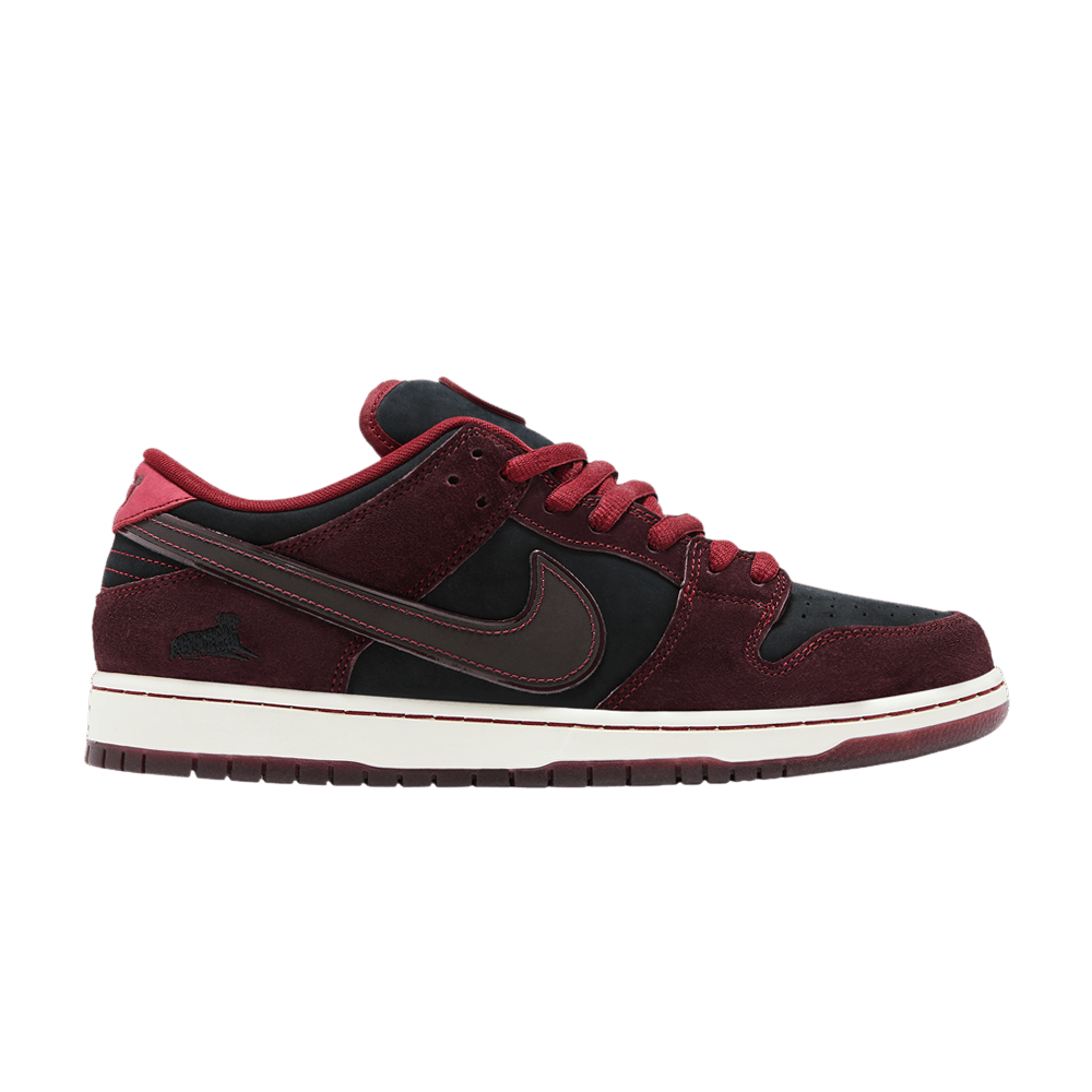 RIOT Skateshop x Nike Dunk Low Pro SB QS - Mahogany Dark Beetroot