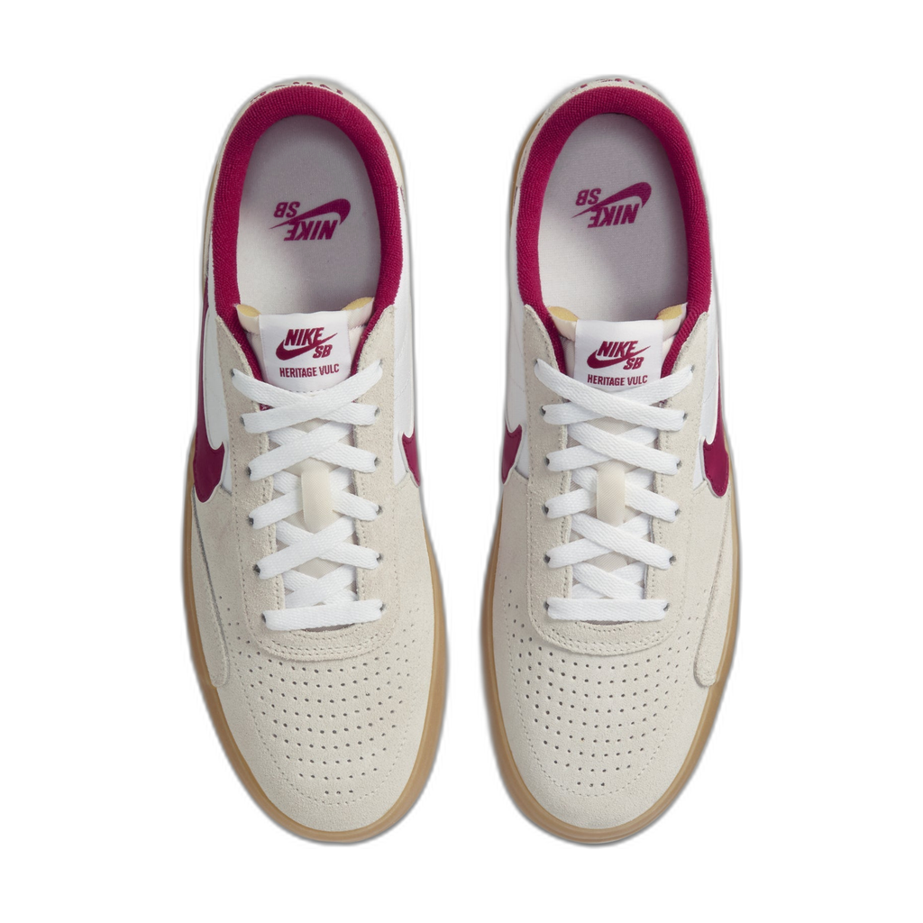 NIKE SB HERITAGE VULC Sneakers For Men - white/red