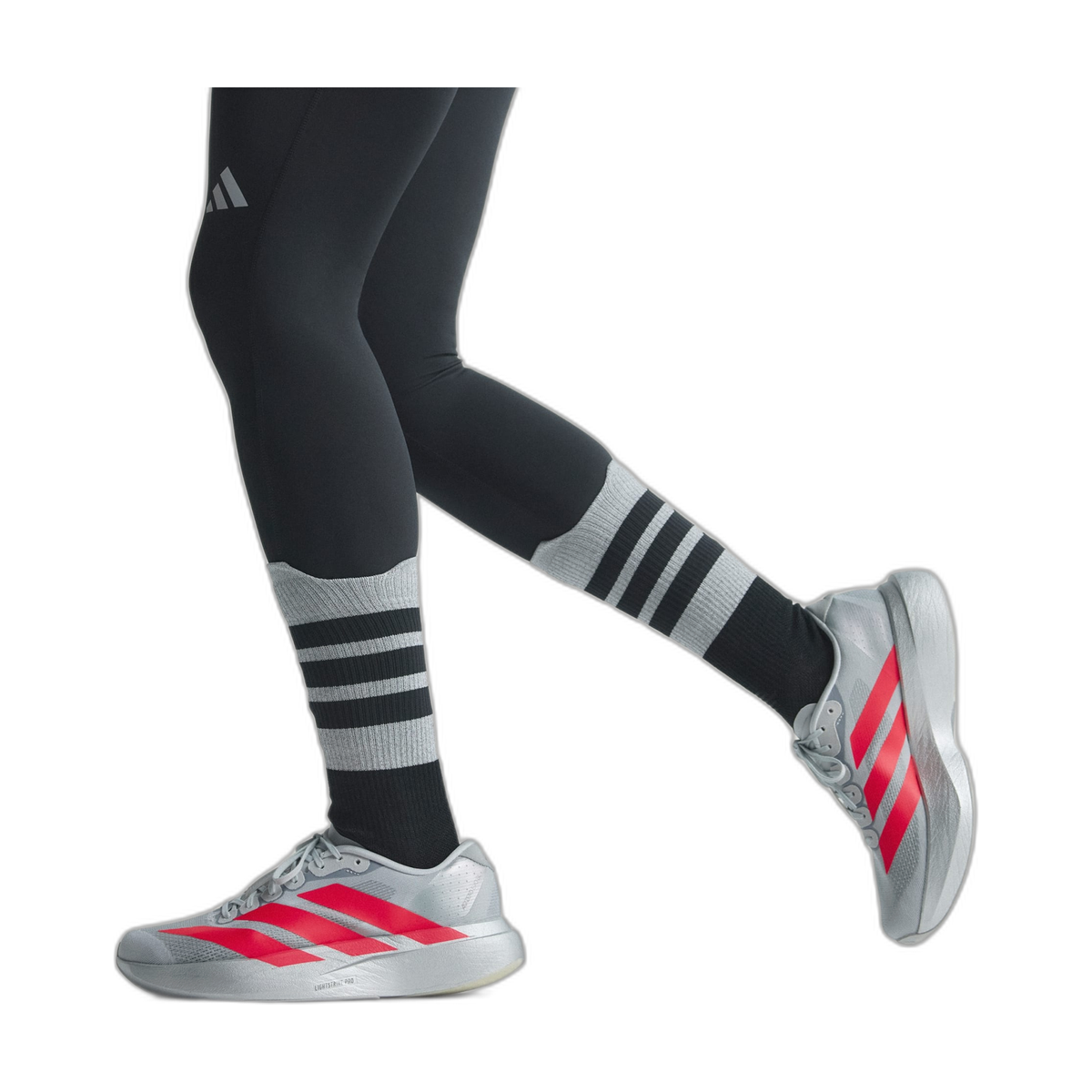 Adidas adidas Adizero Evo SL - Silver Metallic Lucid Red (Women's)