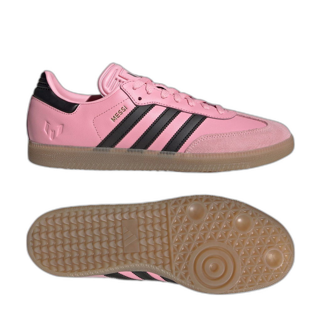 Adidas SAMBA MESSI INDOOR SOCCER SHOES - Light Pink / Core Black / Gum