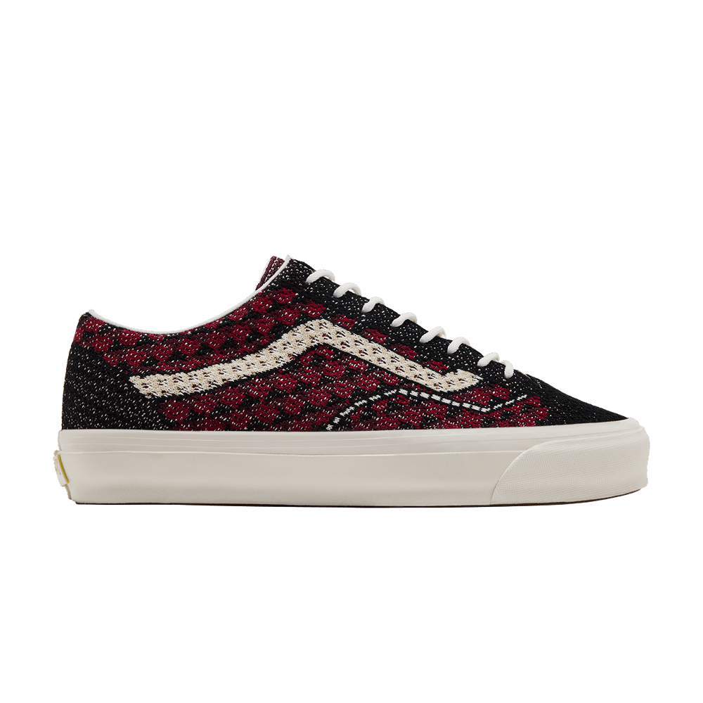 Vans Premium Old Skool - Knit Pack - Geo Check Bordeaux Red