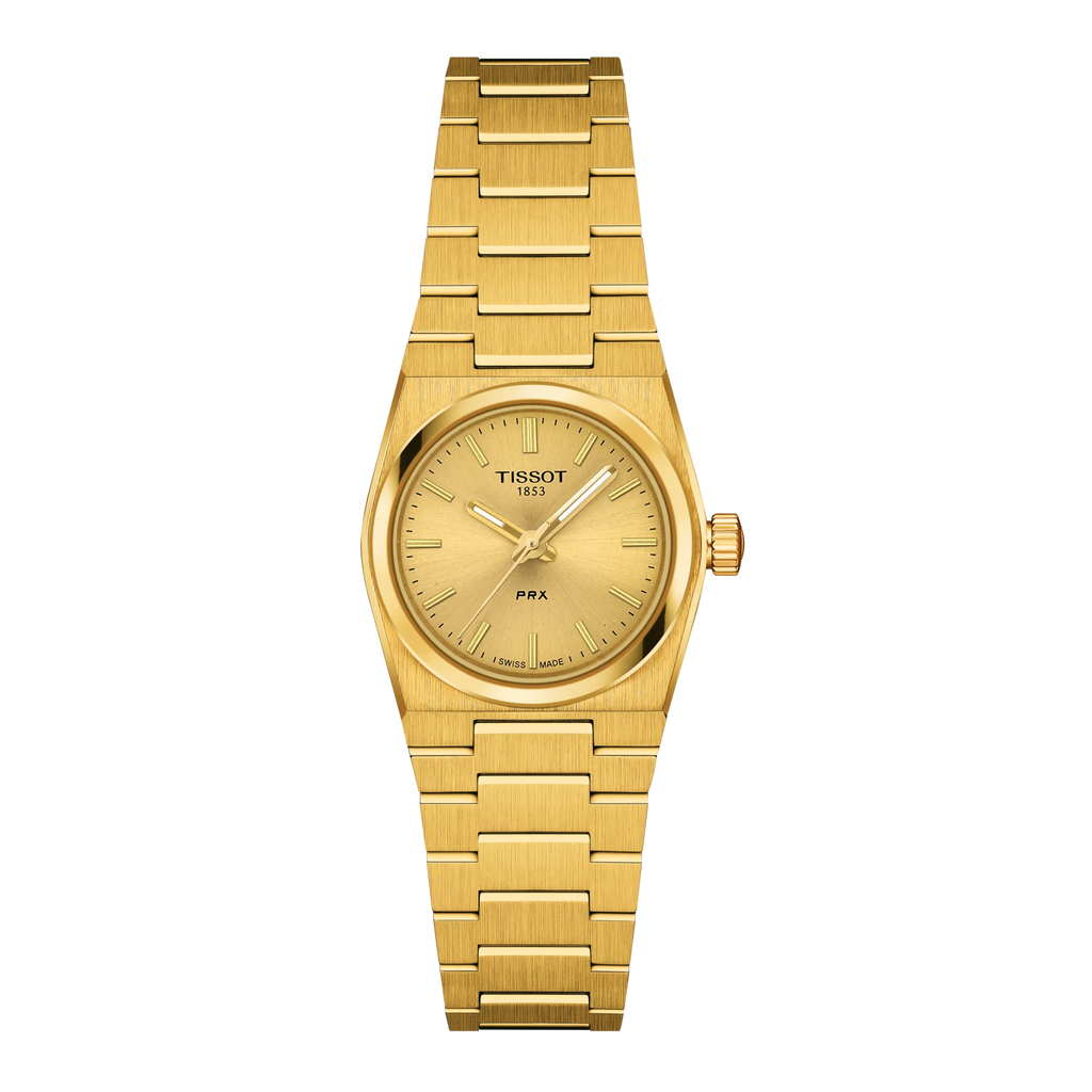 Front view of the watch Tissot PRX 25mm