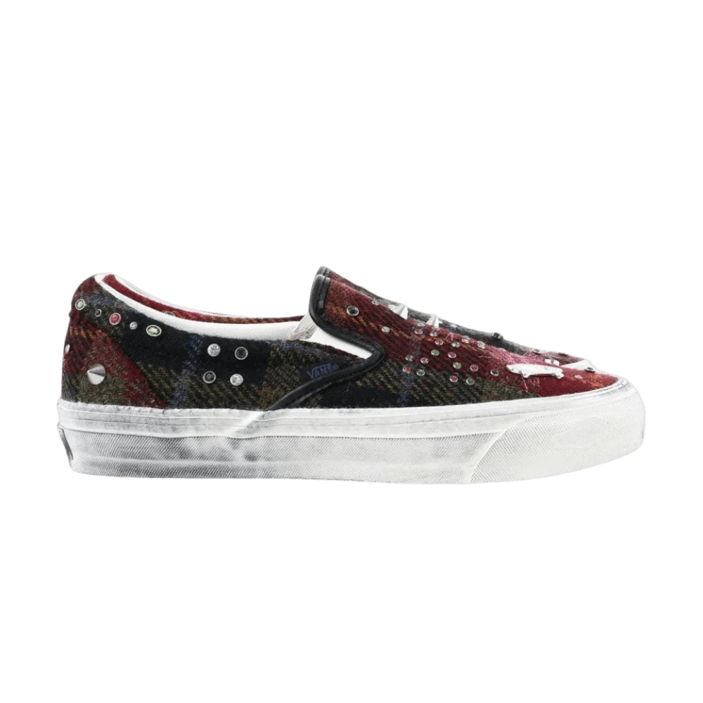 Harris Tweed x Vans Premium Classic Slip-On - Red