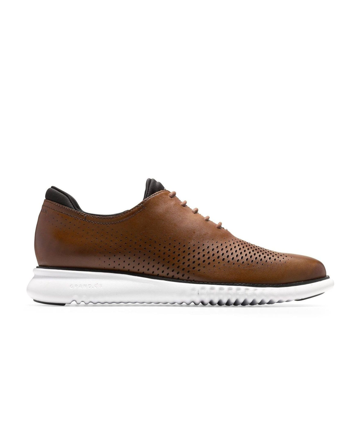 Cole Haan Men's 2.Zerogrand Laser Wing Oxford Shoes - British Tan, Ivory - 2