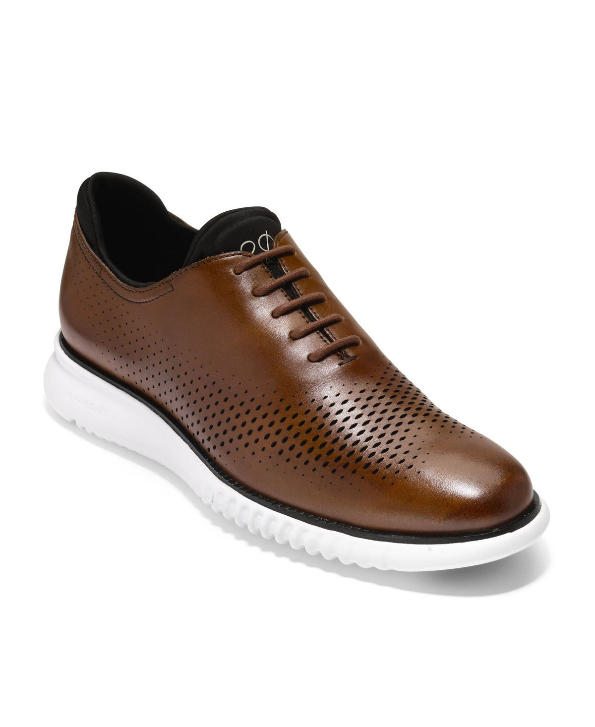Cole Haan Men's 2.Zerogrand Laser Wing Oxford Shoes - British Tan, Ivory