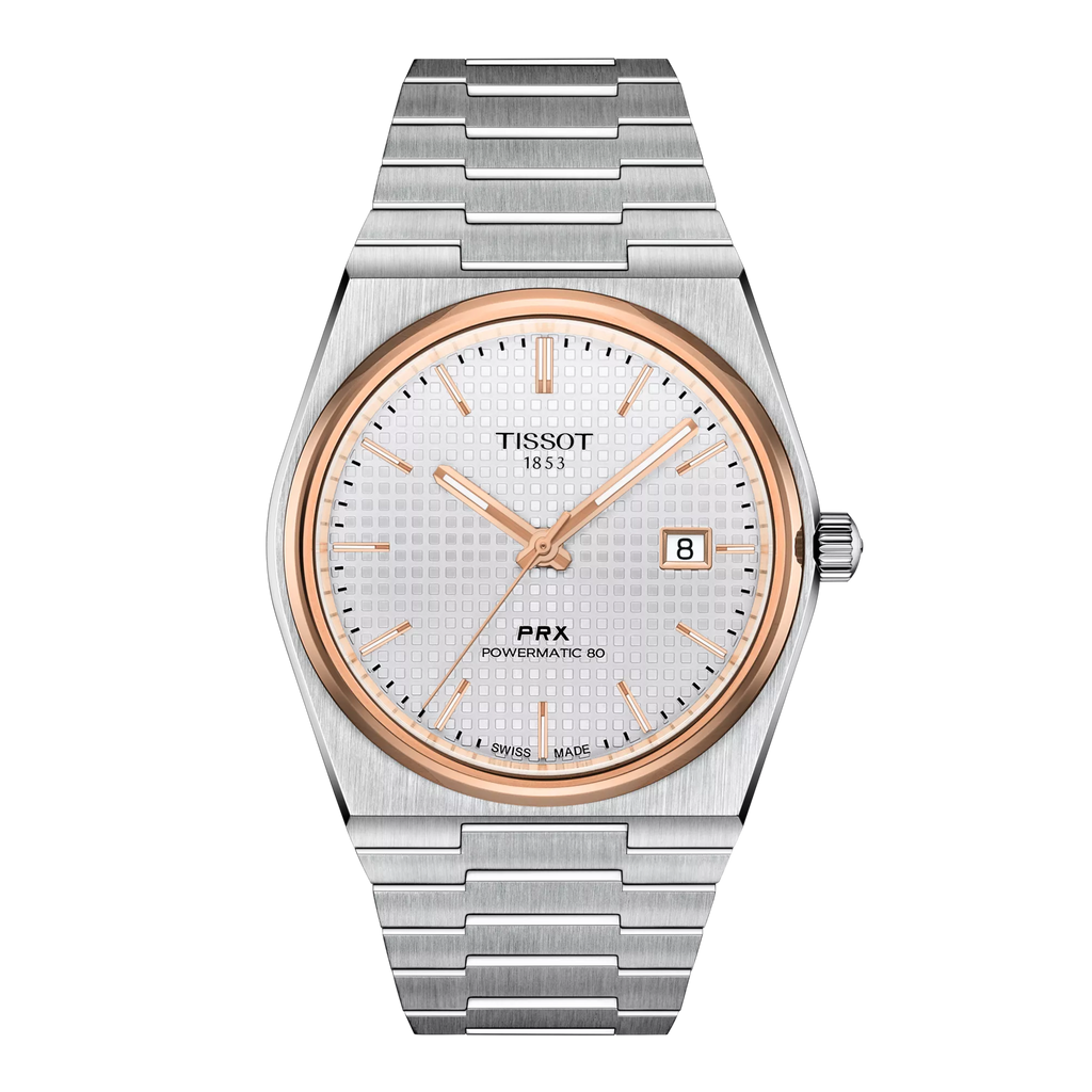 Front view of the watch Tissot PRX 40mm