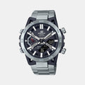Casio Edifice Men Quartz Black Dial Analog-Digital Stainless Steel Watch ED564 - 1