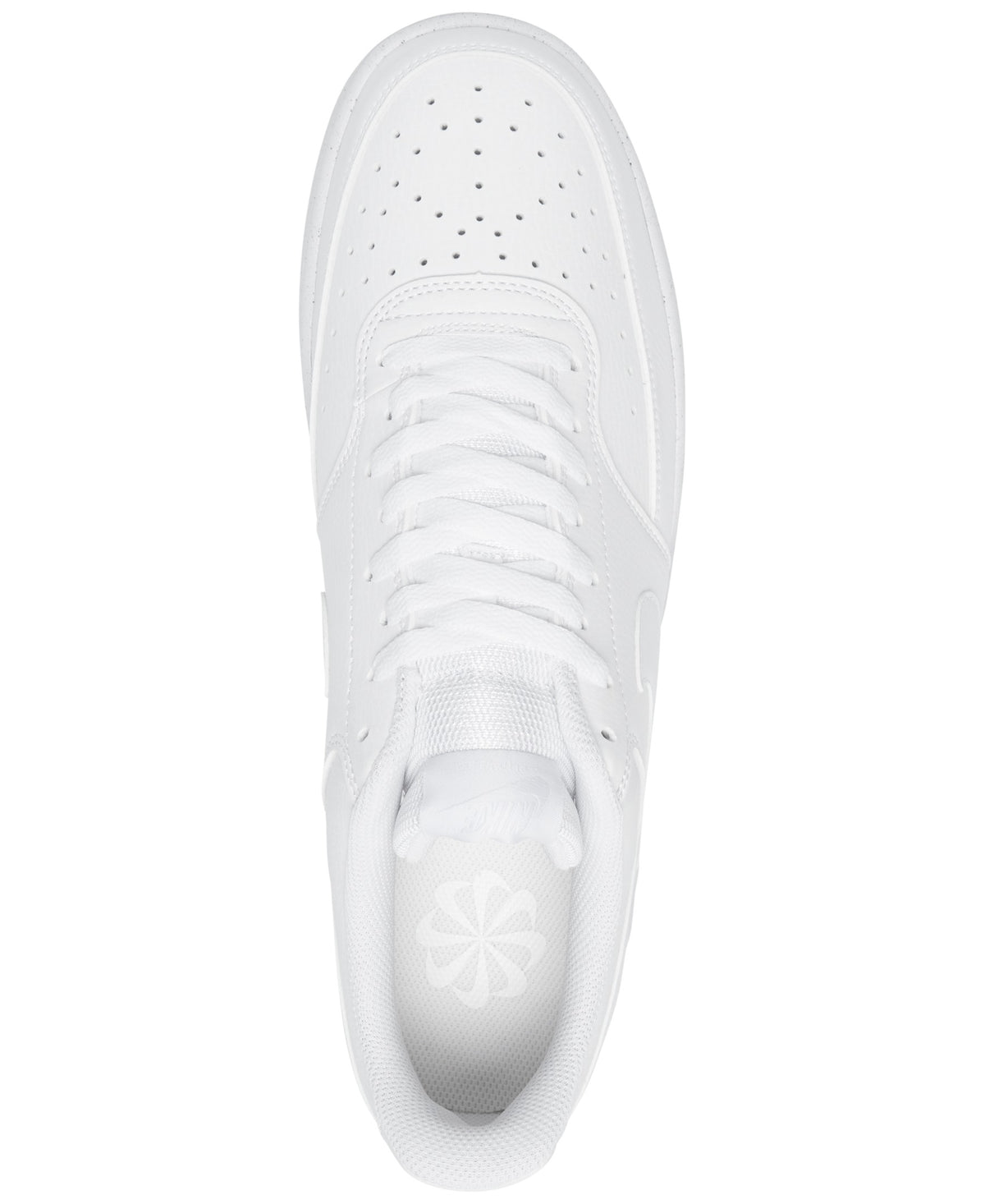 Nike Men's Court Vision Low Next Nature Casual Sneakers - White - 4