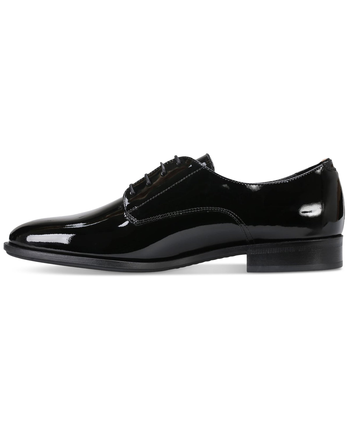 Hugo Boss Men's Colby Derby Patent Leather Dress Shoes - Black - 2