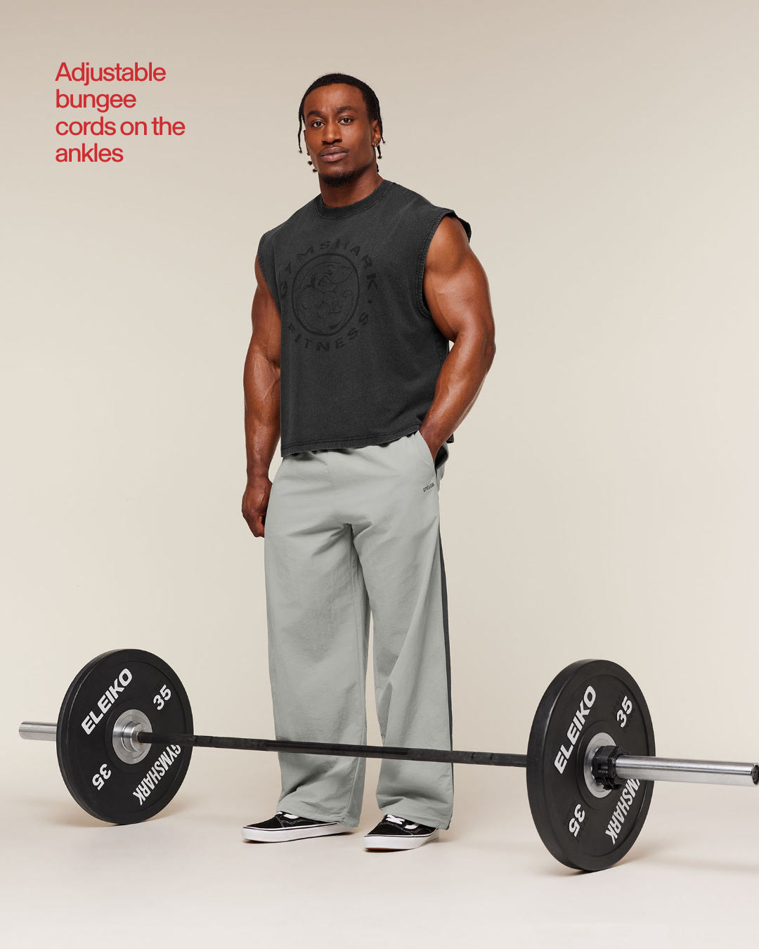 Gymshark Retro Collegiate Track Pants - Smokey Grey/Onyx Grey - 3