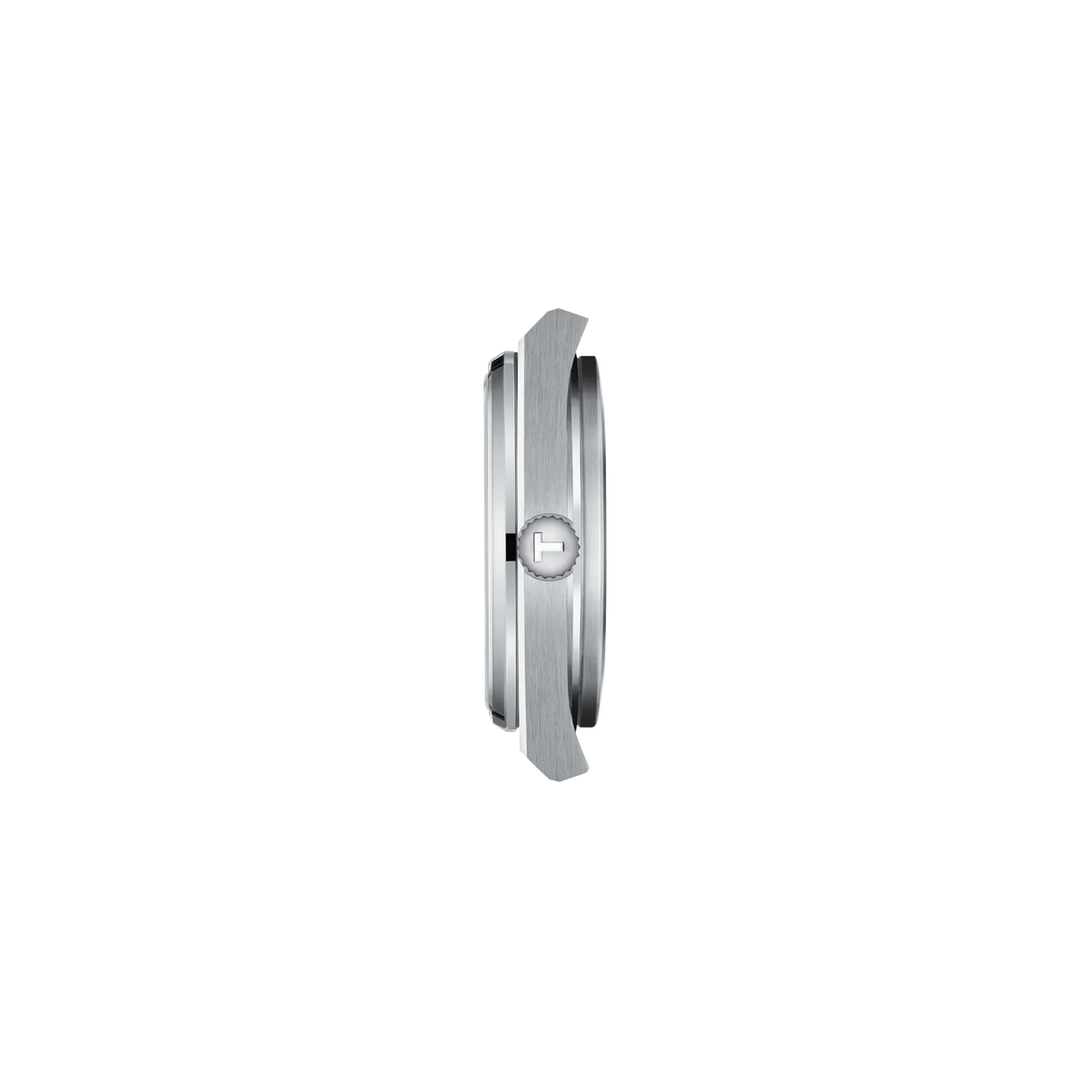 Profile view of the watch case Tissot PRX 35mm