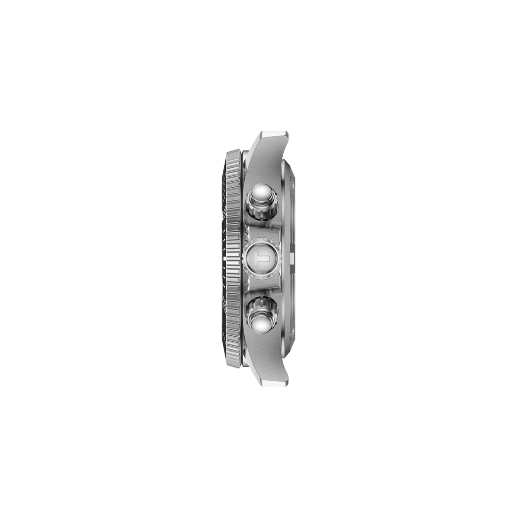Profile view of the watch case Tissot Seastar 1000 38mm