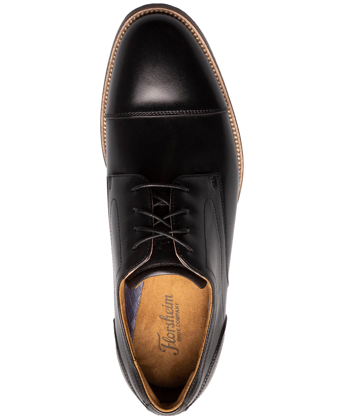 Florsheim Men's Ruvo Cap-Toe Oxford Dress Shoe - Black - 6