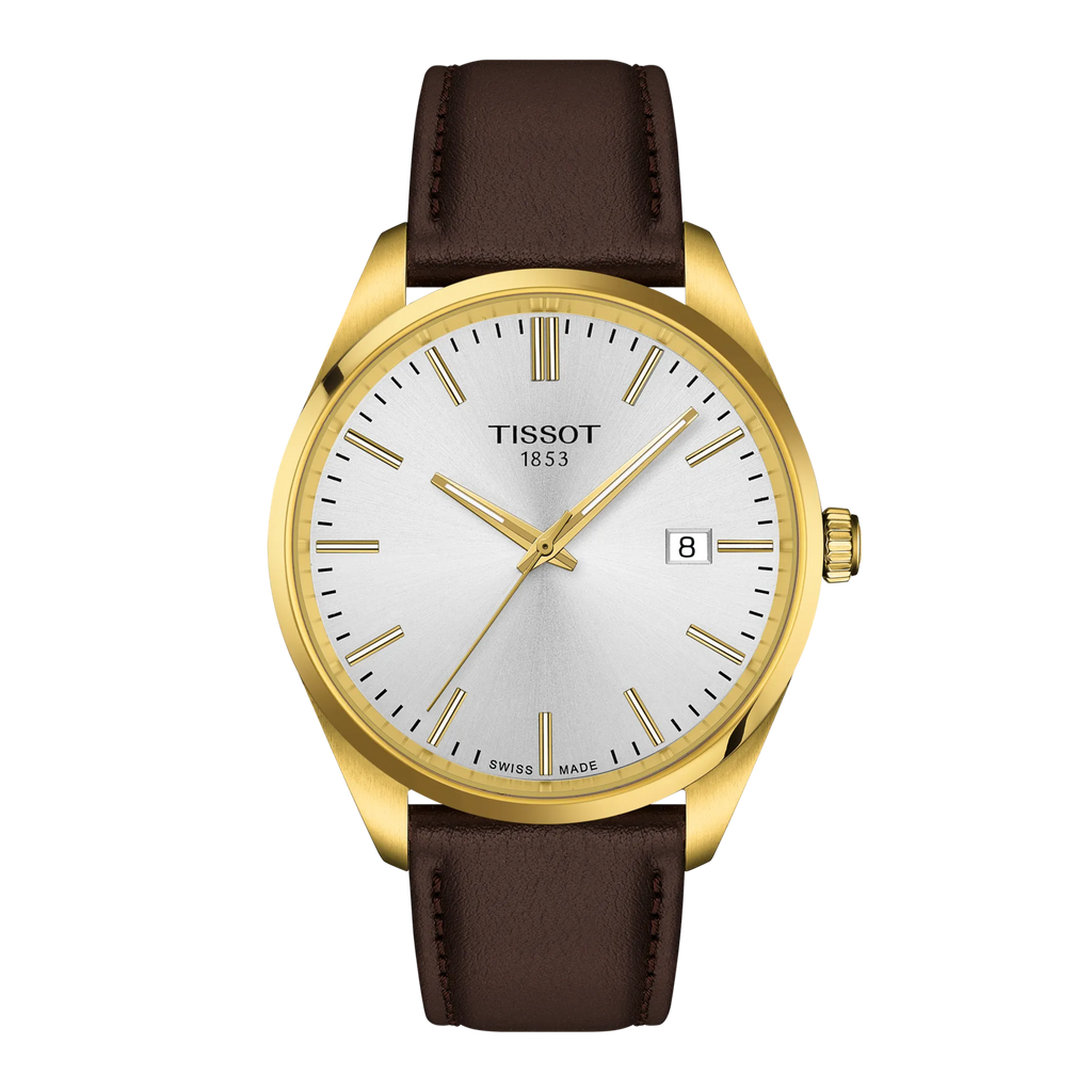 Front view of the watch TISSOT PR 100 40mm