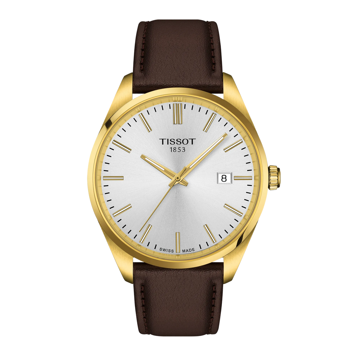 Front view of the watch TISSOT PR 100 40mm