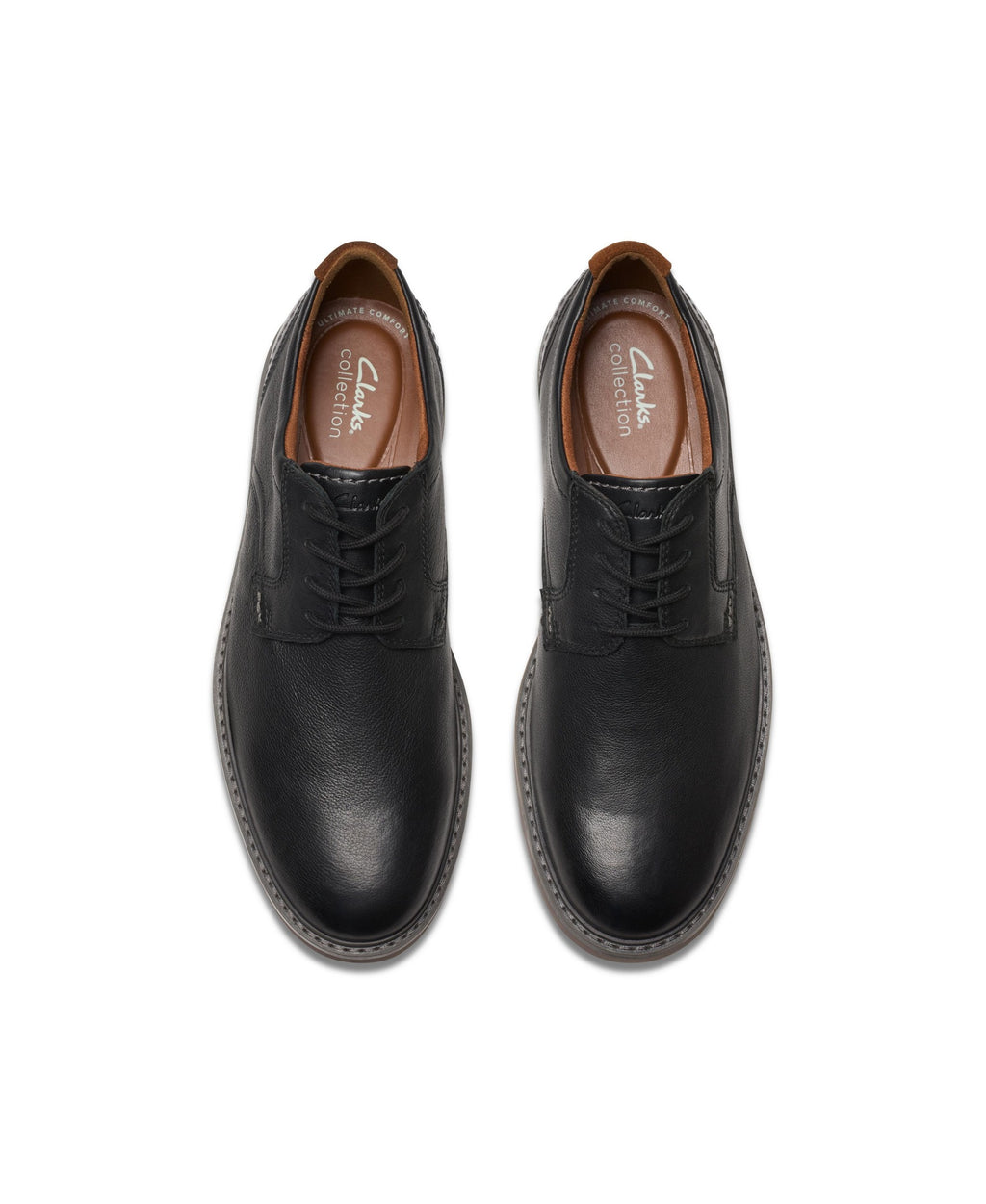 Clarks Collection Men's Radcliff Low Shoes - Black Leather - 2