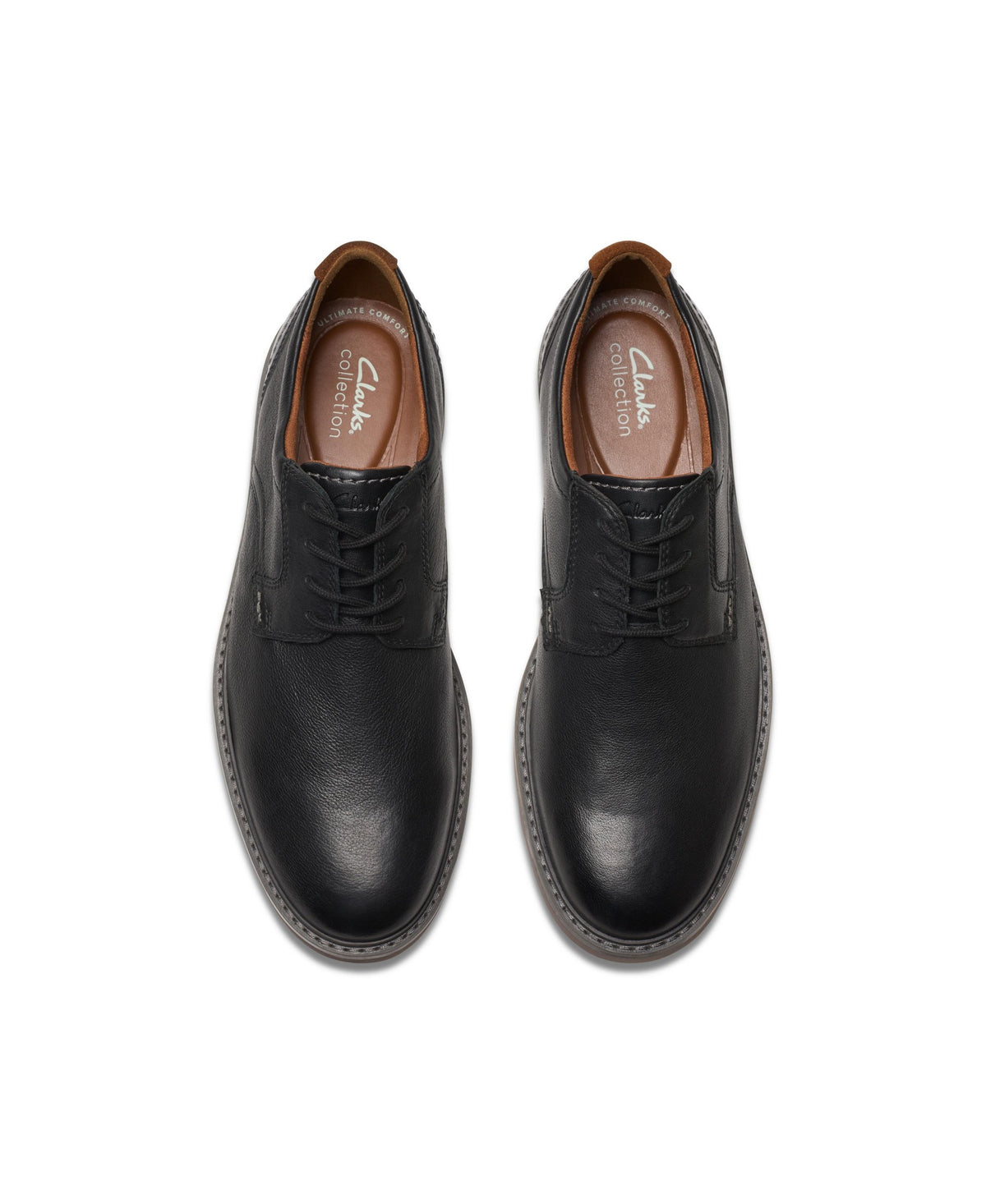 Clarks Collection Men's Radcliff Low Shoes - Black Leather - 2