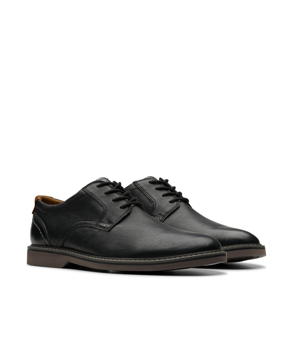 Clarks Collection Men's Radcliff Low Shoes - Black Leather - 4
