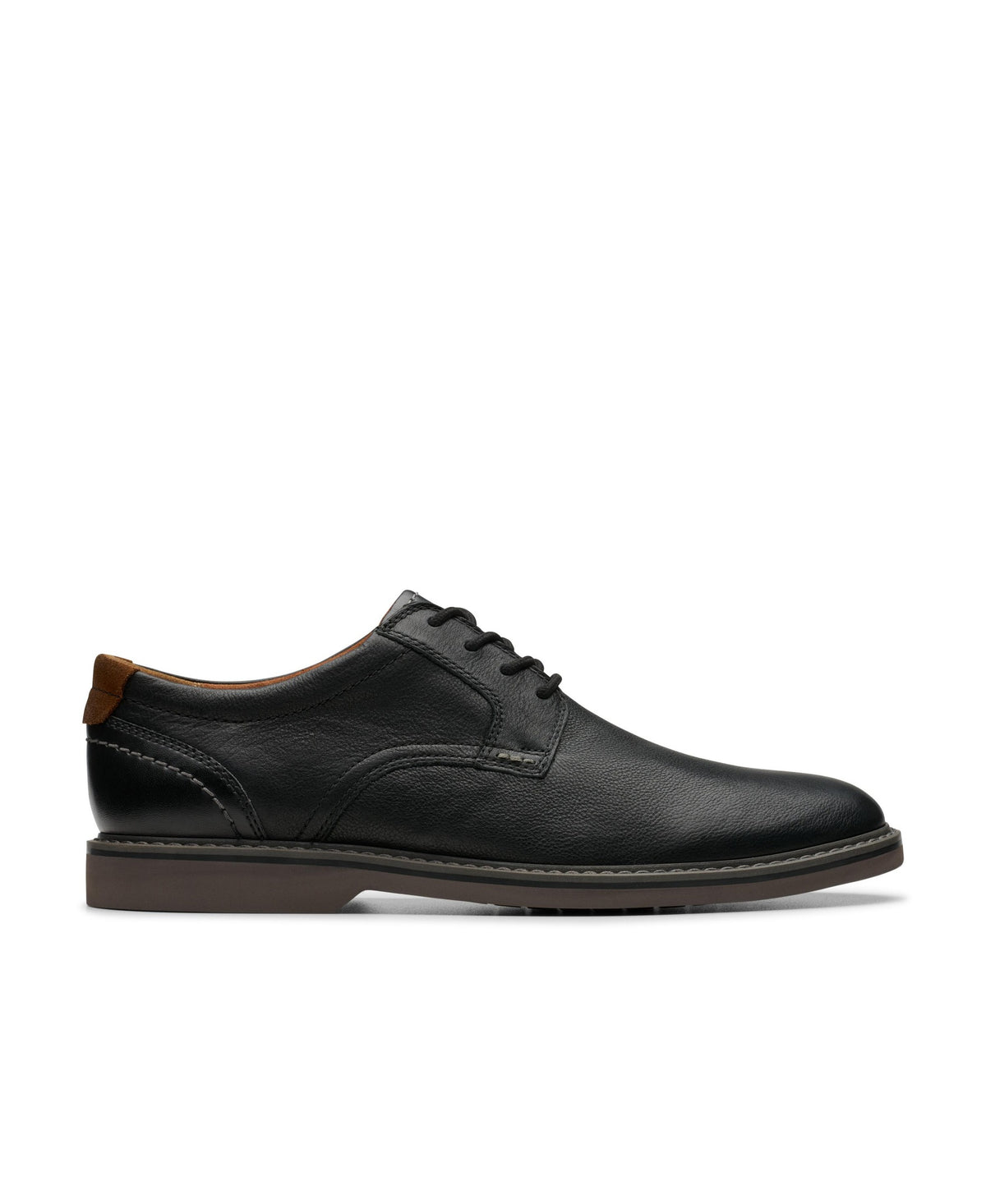 Clarks Collection Men's Radcliff Low Shoes - Black Leather - 7