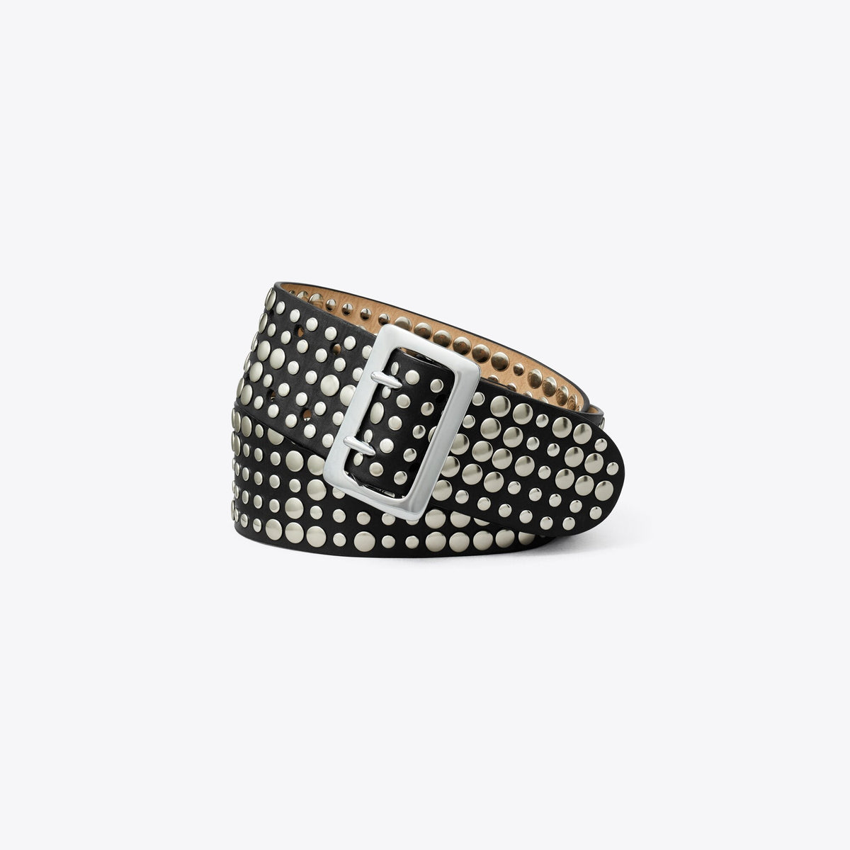 Tory Burch 2" Studded Belt - Black
