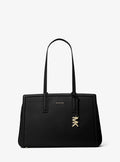 Michael Kors Laila Medium Leather Tote Bag - Black