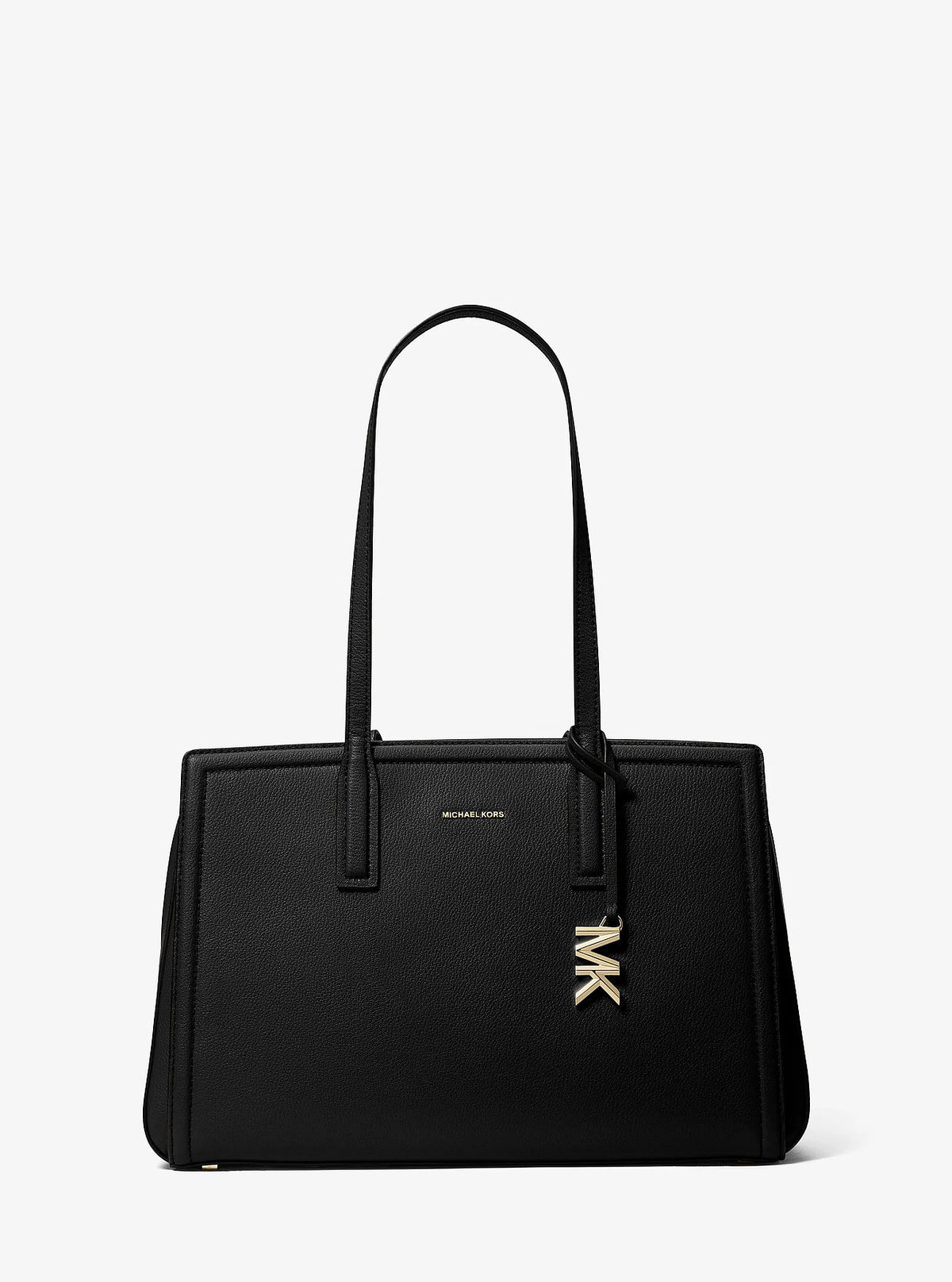 Michael Kors Laila Medium Leather Tote Bag - Black