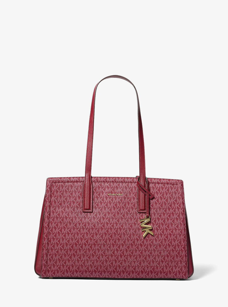 Michael Kors Laila Medium Signature Logo Tote Bag