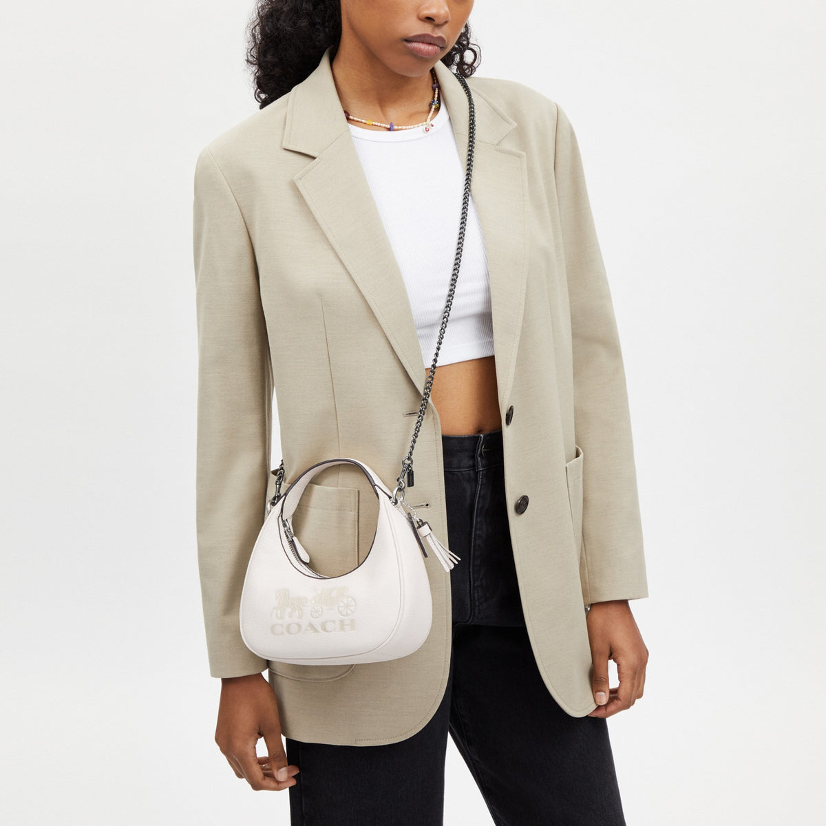 Coach Chain Strap - Gunmetal (Women's)