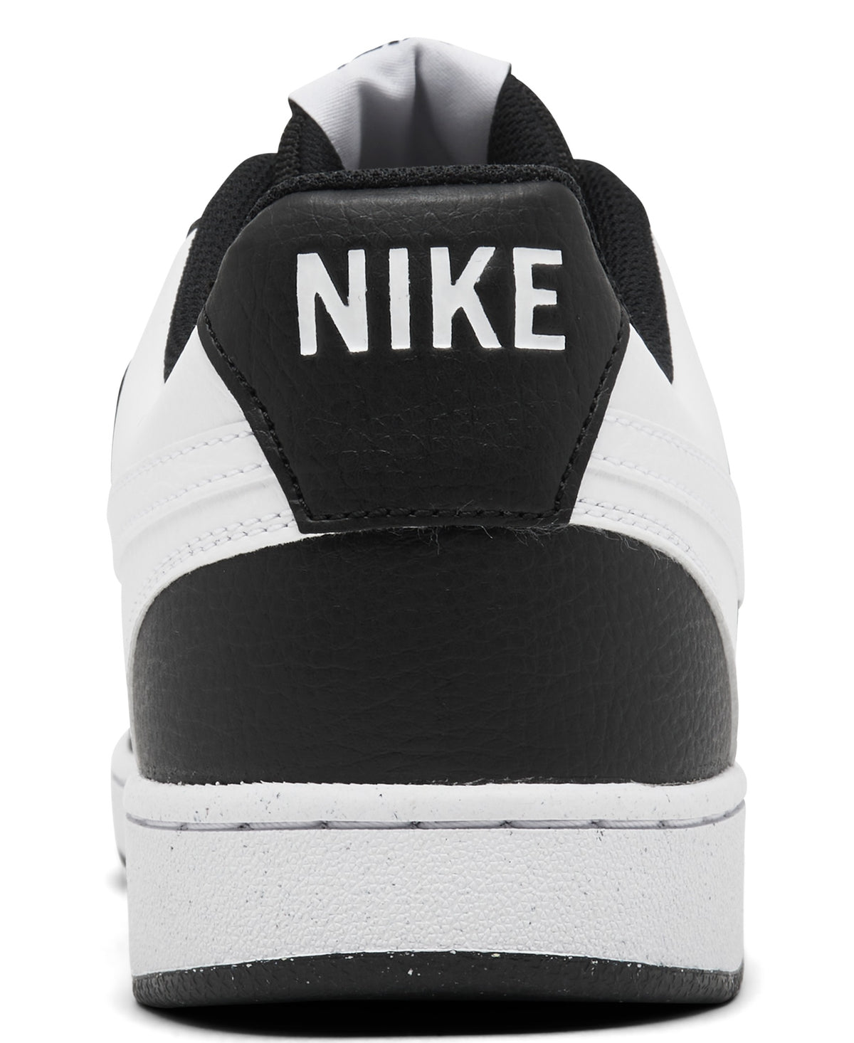 Nike Men's Court Vision Low Casual Sneakers - Black, White - 4