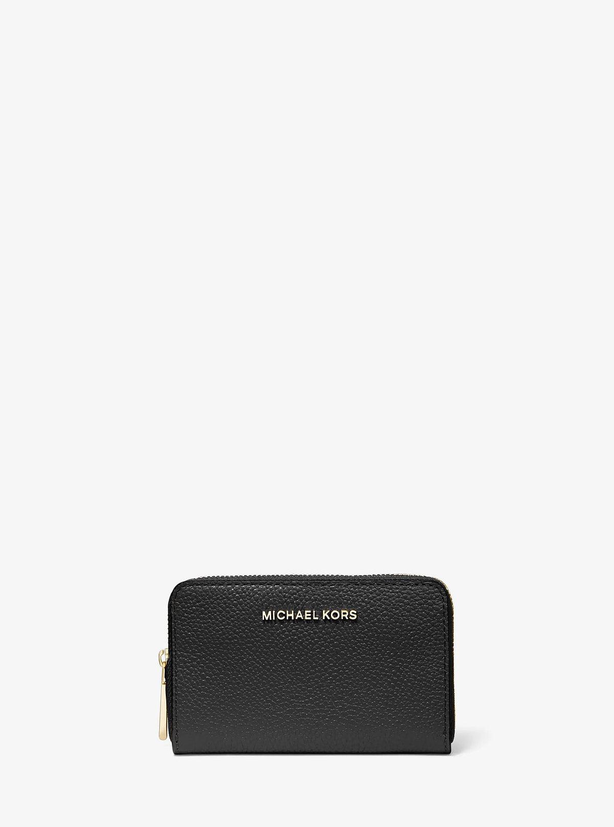 Michael Kors Small Pebbled Leather Wallet - Black