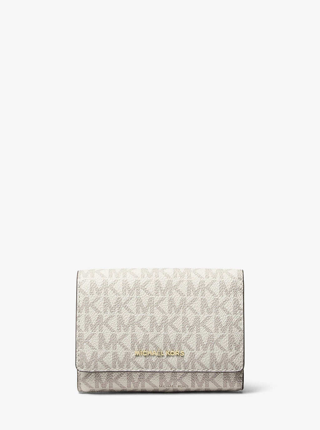 Michael Kors Bryant Medium Signature Logo Wallet - Vanilla/Acorn