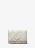 Michael Kors Bryant Medium Signature Logo Wallet - Vanilla/Acorn