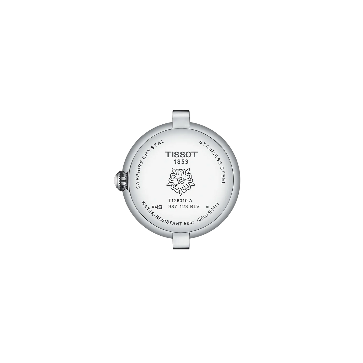 Back view of the watch case Tissot Bellissima 26mm