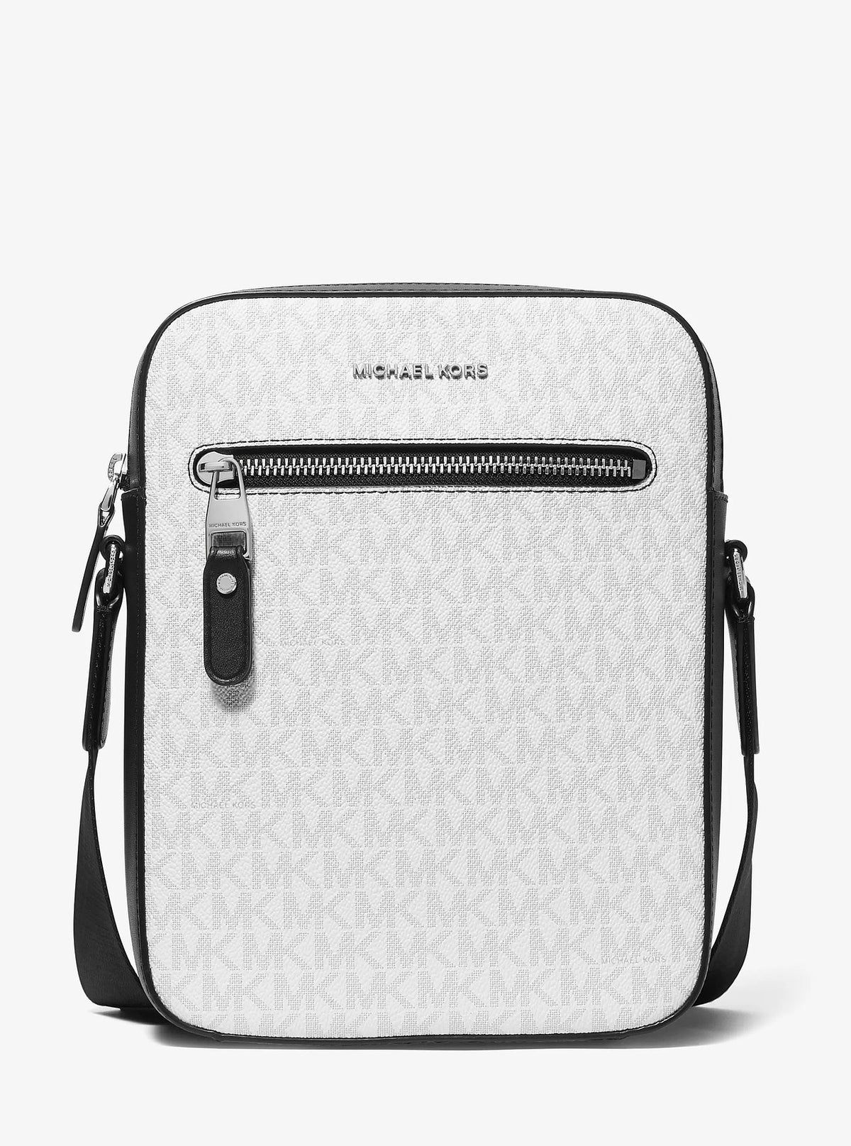 Michael Kors Henry Logo Flight Bag - Bright Wht