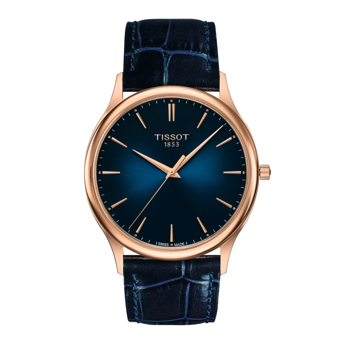 Front view of the watch Tissot Excellence 18K Gold