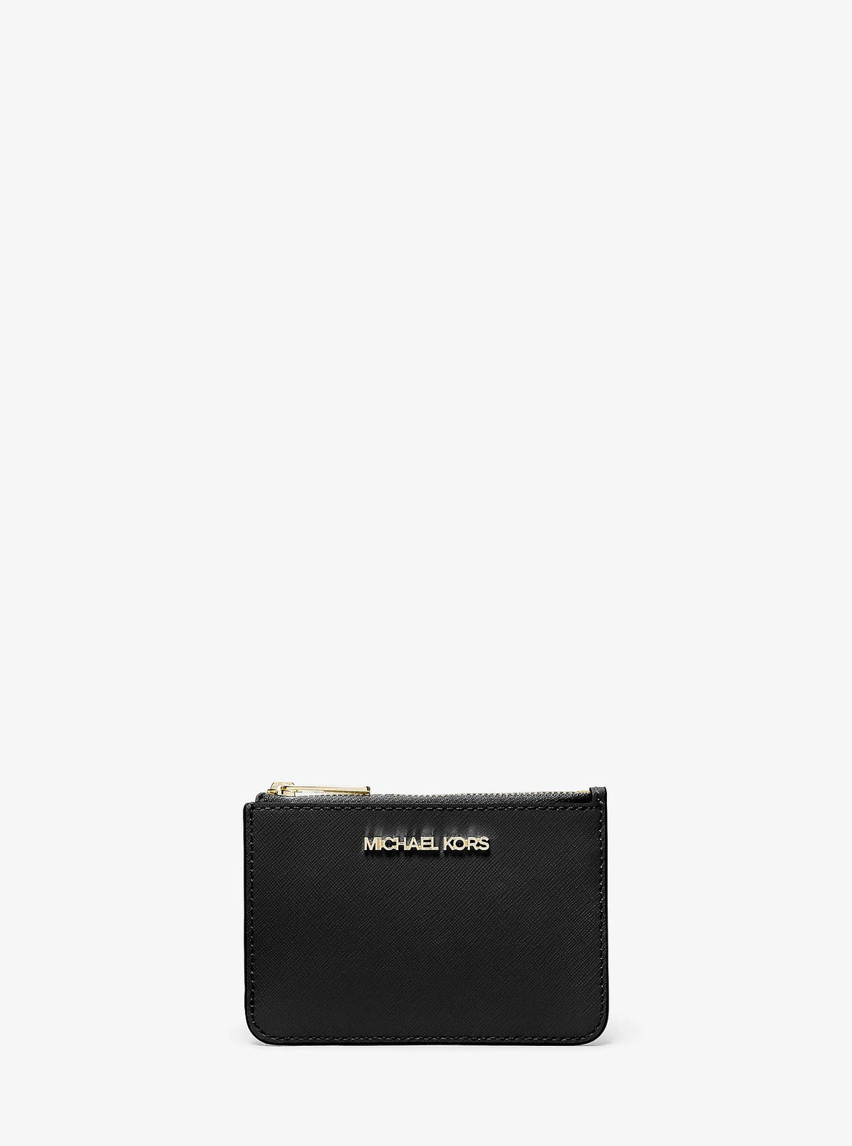 Michael Kors Jet Set Travel Small Saffiano Leather Coin Pouch - Black