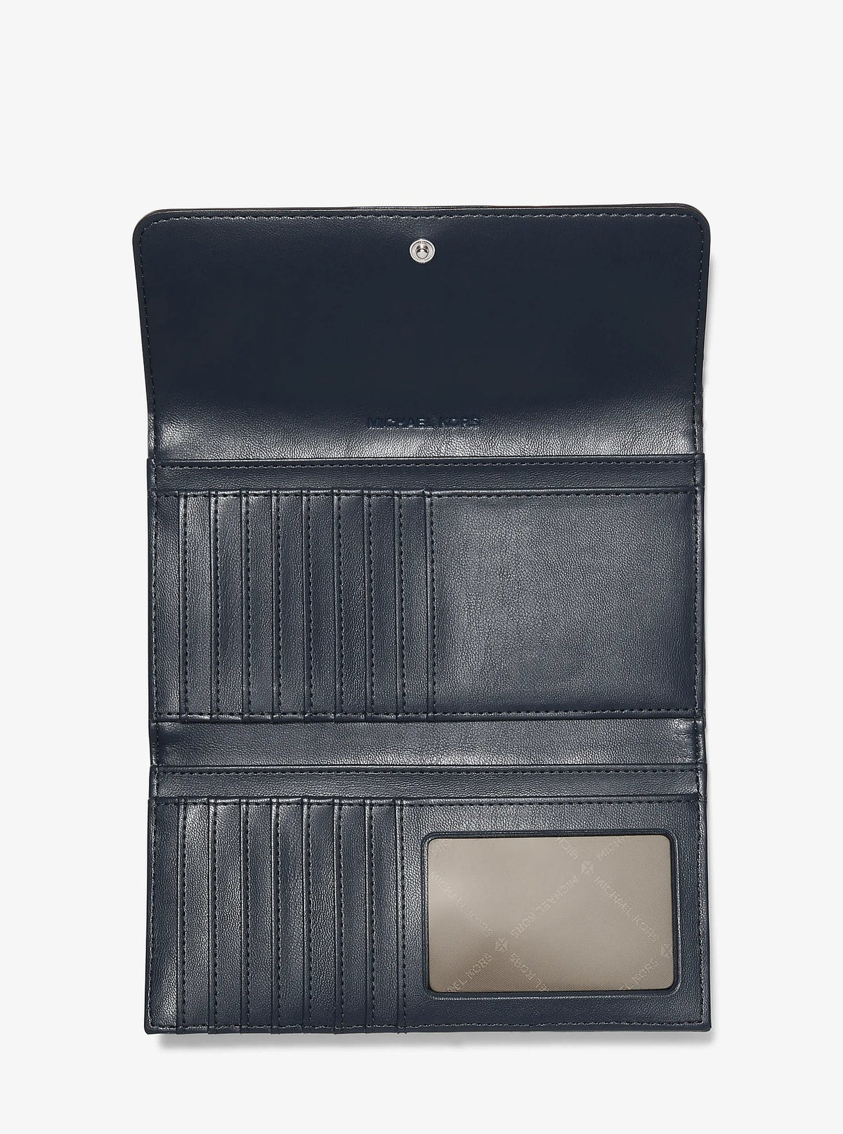 Michael Kors Jet Set Travel Large Quilted Tri-Fold Wallet - Navy - 2