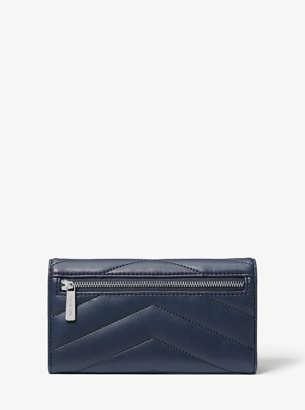 Michael Kors Jet Set Travel Large Quilted Tri-Fold Wallet - Navy - 3