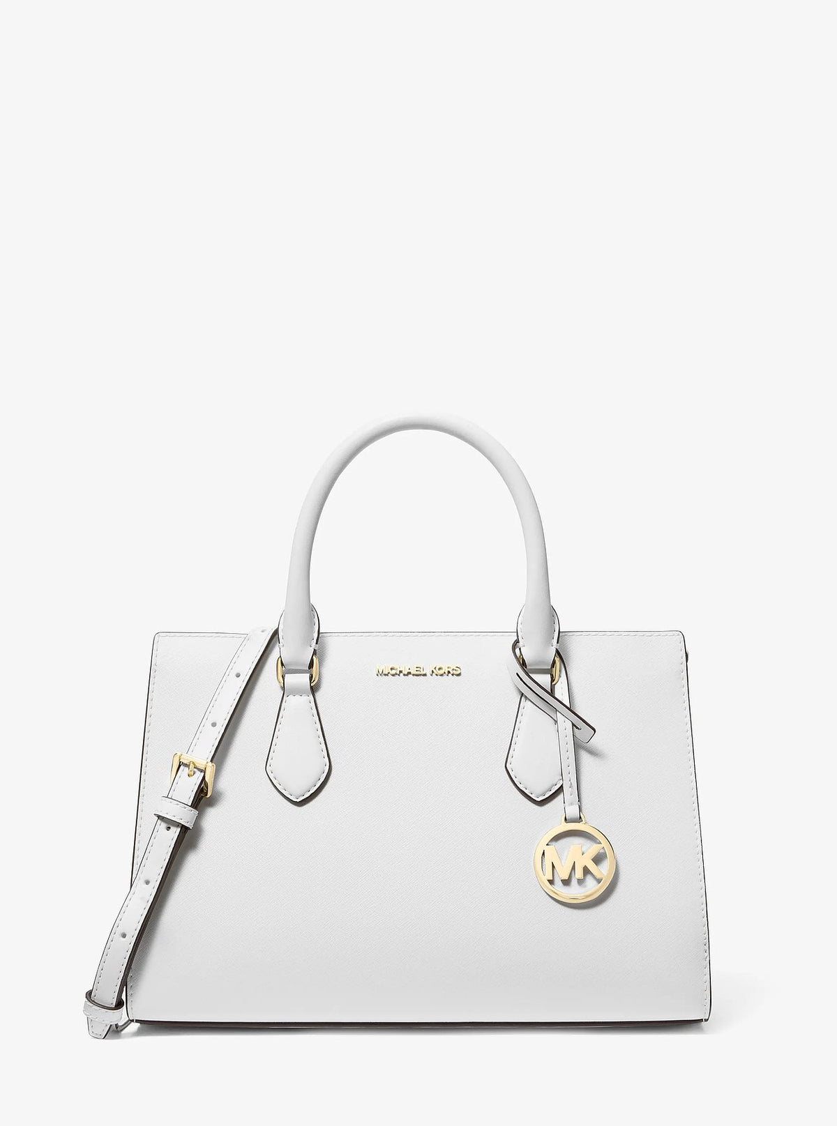 Michael Kors Sheila Medium Satchel - Optic White