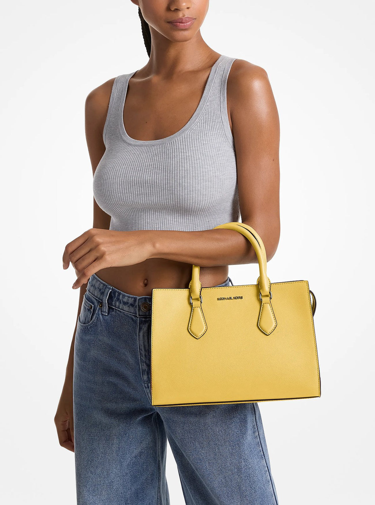 Michael Kors Sheila Medium Satchel - Daisy Yellow - 3