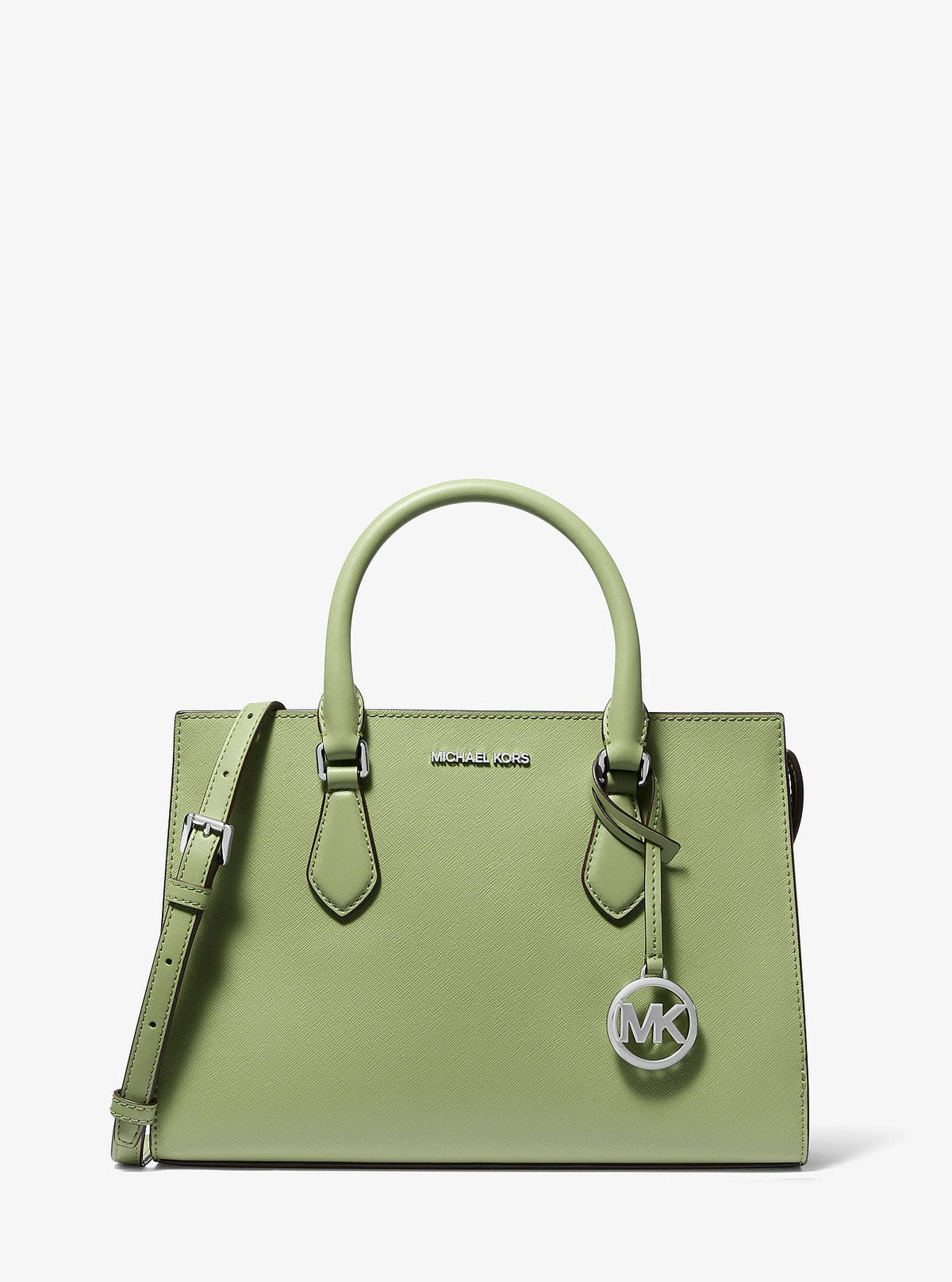 Michael Kors Sheila Medium Satchel - Light Sage