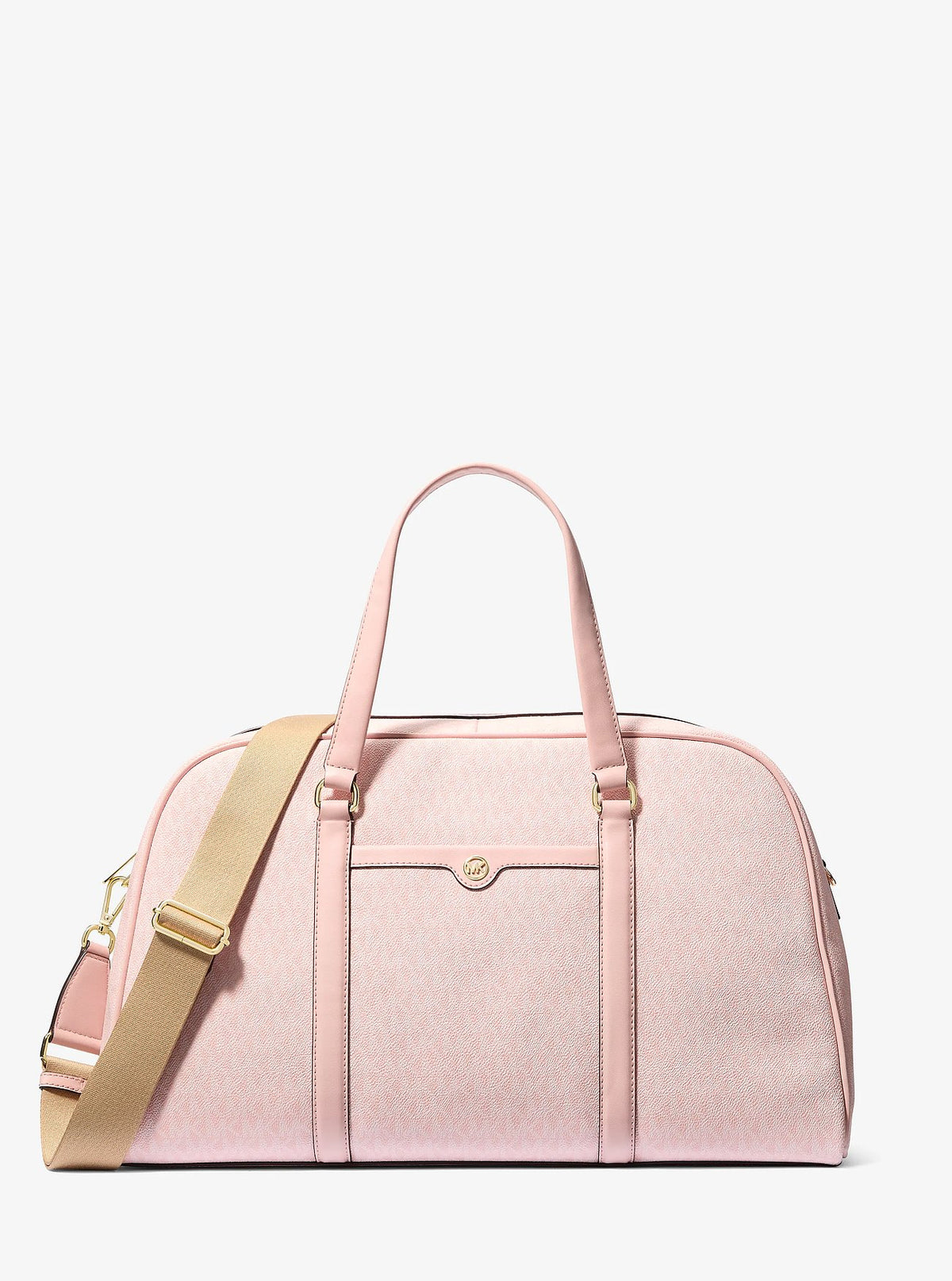 Michael Kors Jet Set Travel Extra-Large Signature Logo Weekender Bag - Lt Powder Blush